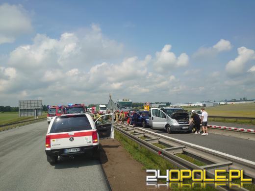 Karambol na strzeleckim odcinku A4. Są ranni