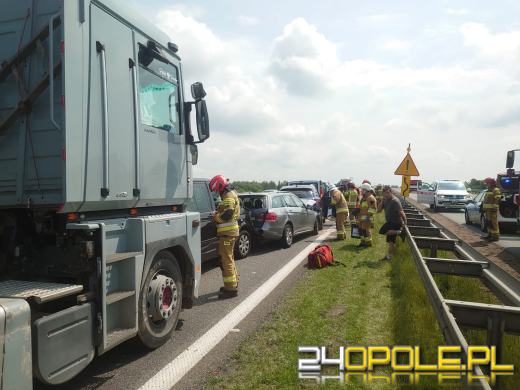 Karambol na strzeleckim odcinku A4. Są ranni