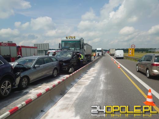 Karambol na strzeleckim odcinku A4. Są ranni