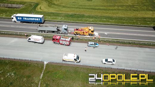 Karambol na strzeleckim odcinku A4. Są ranni