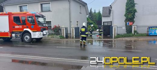 Opolszczyzna po ulewach. Strażacy mają sporo pracy