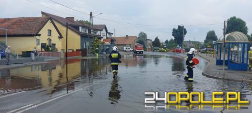 Opolszczyzna po ulewach. Strażacy mają sporo pracy