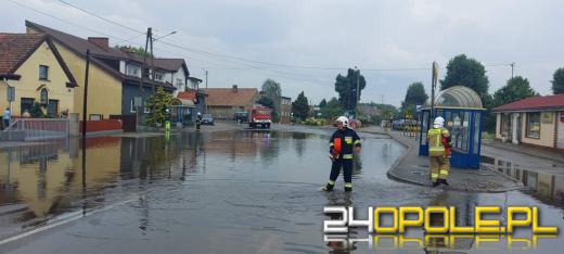 Opolszczyzna po ulewach. Strażacy mają sporo pracy