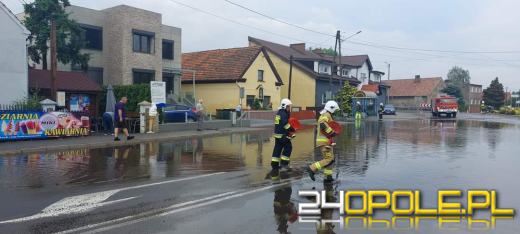 Opolszczyzna po ulewach. Strażacy mają sporo pracy