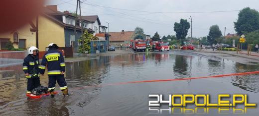 Opolszczyzna po ulewach. Strażacy mają sporo pracy