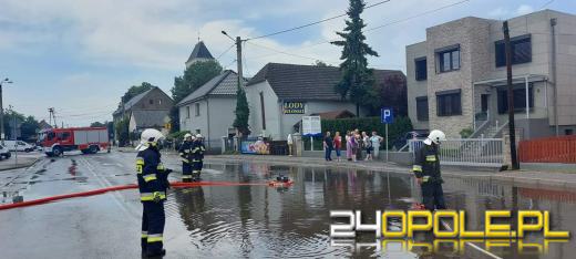 Opolszczyzna po ulewach. Strażacy mają sporo pracy