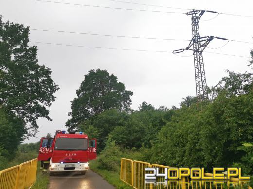 Mężczyzna spadł ze słupa energetycznego. Zdarzenie w Polskiej Cerekwii