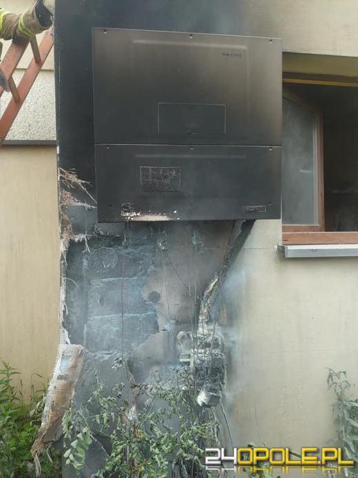 Pożar instalacji fotowoltaicznej w markecie w Izbicku