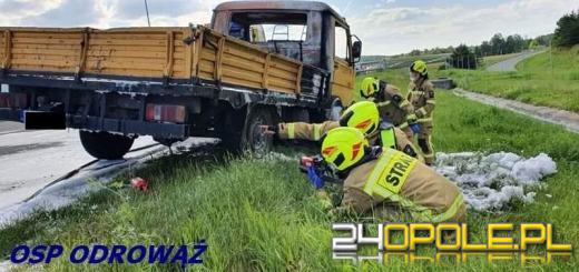 Pożar samochodu na A4