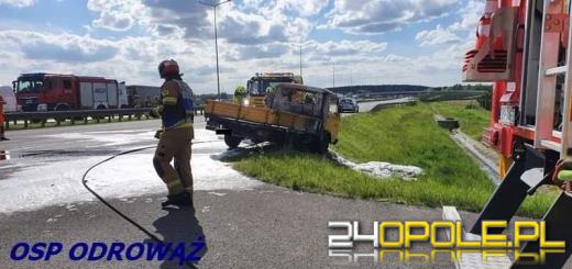 Pożar samochodu na A4