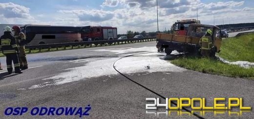 Pożar samochodu na A4