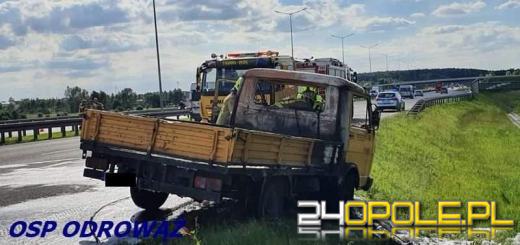 Pożar samochodu na A4