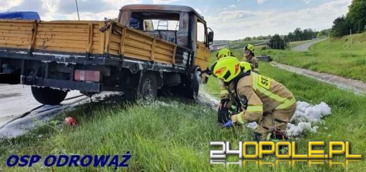 Pożar samochodu na A4