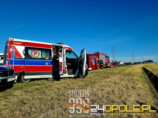 Dachowane pojazdu na brzeskim odcinku A4