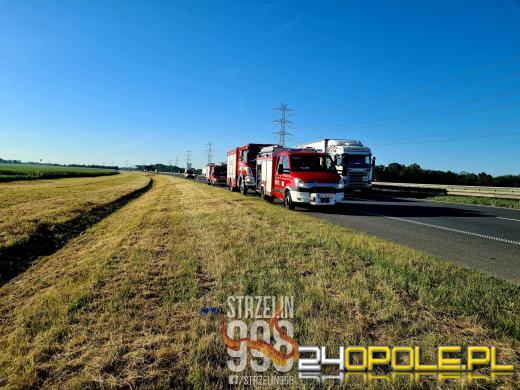 Dachowane pojazdu na brzeskim odcinku A4