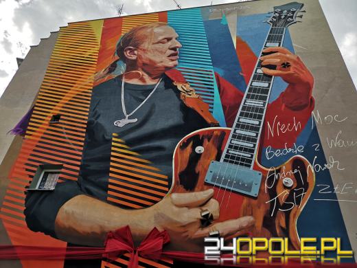 Uroczyście odsłonięto nowy muzyczny mural w Opolu