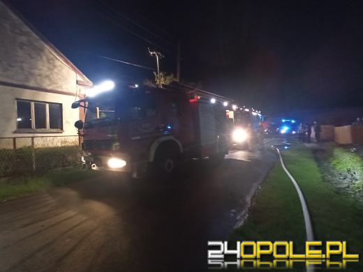 Pożar budynku gospodarczego w Jabłonce