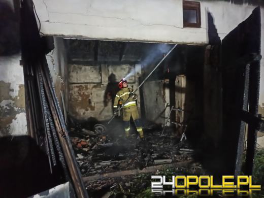 Pożar budynku gospodarczego w Jabłonce