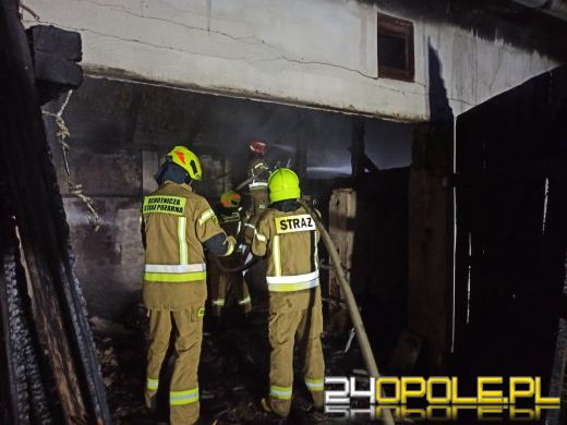 Pożar budynku gospodarczego w Jabłonce