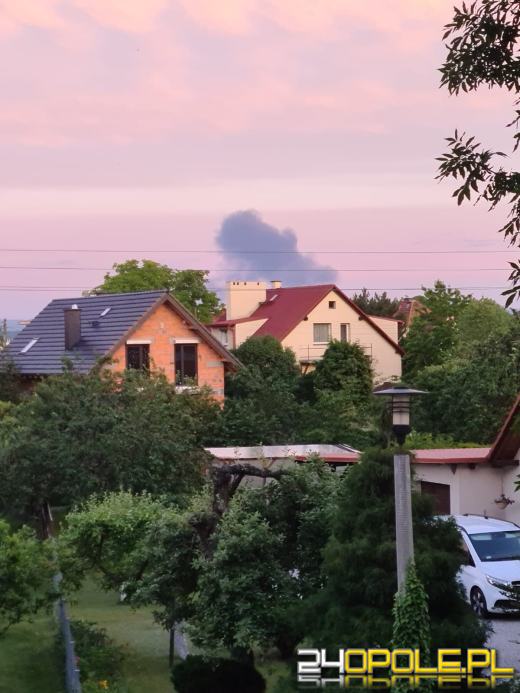 Ogromny pożar w Konradowie. Spłonął dach nieczynnej cegielni