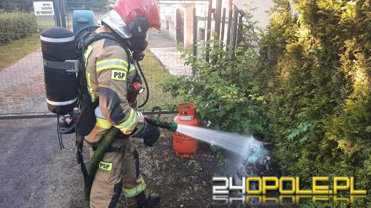 Pożar budynku mieszkalnego w Smarchowicach Małych w gminie Namysłów