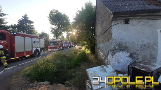 Pożar budynku mieszkalnego w Smarchowicach Małych w gminie Namysłów