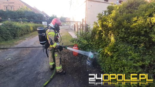 Pożar budynku mieszkalnego w Smarchowicach Małych w gminie Namysłów