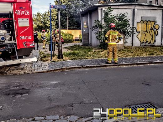 Pożar transformatora w Brzegu