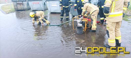 Ulewy i burze nad Opolszczyzną. Strażacy wyjeżdżają do zdarzeń 