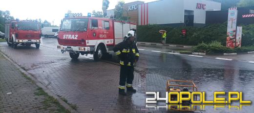 Ulewy i burze nad Opolszczyzną. Strażacy wyjeżdżają do zdarzeń 