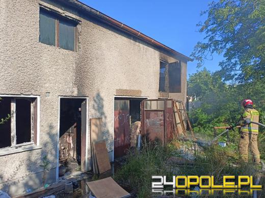 Pożar budynku w Krapkowicach