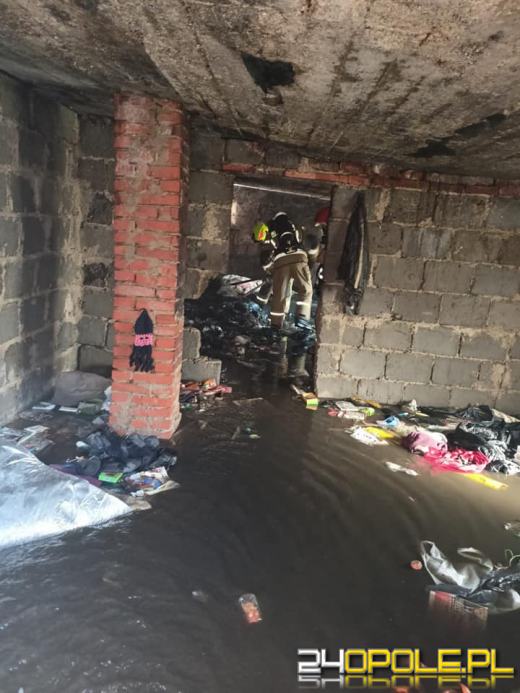 Pożar budynku w Krapkowicach