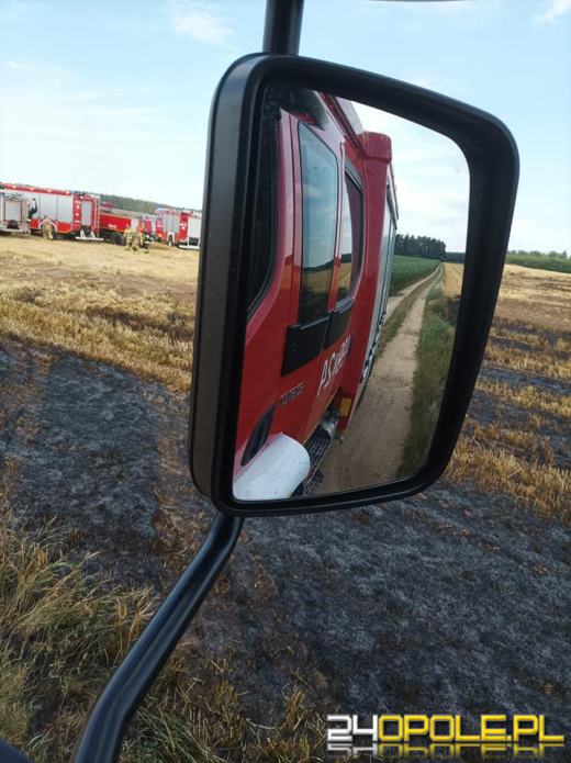Szybka reakcja rolników sprawiła, że strażacy opanowali wielki pożar ścierniska
