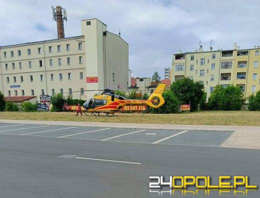 Wypadek z udziałem kierowcy jednośladu w Brzegu. Lądował śmigłowiec LPR
