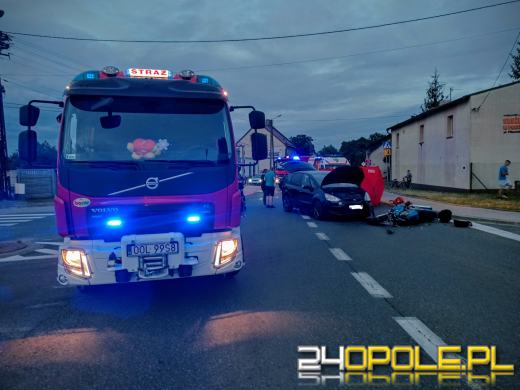 Wypadek motocyklisty w Praszce