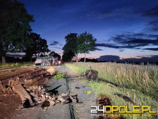 Samochód osobowy dachował w Wilkowie. Pojazd prowadził pijany 23-latek