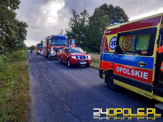 Wypadek w powiecie namysłowskim. Ranna kierująca trafiła do szpitala