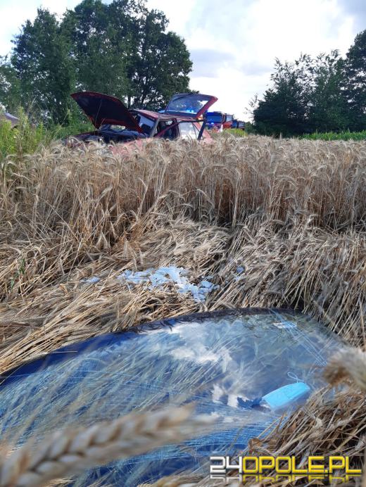 Wypadek w powiecie namysłowskim. Ranna kierująca trafiła do szpitala
