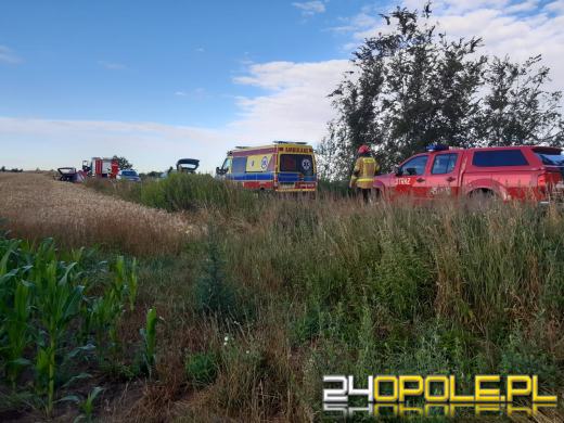 Wypadek w powiecie namysłowskim. Ranna kierująca trafiła do szpitala