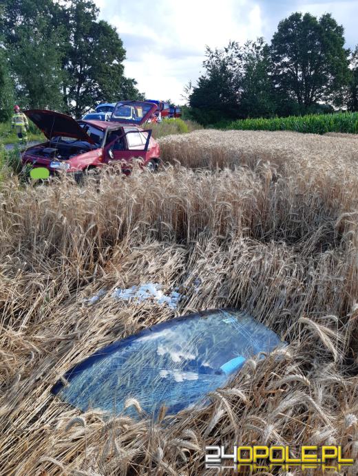 Wypadek w powiecie namysłowskim. Ranna kierująca trafiła do szpitala