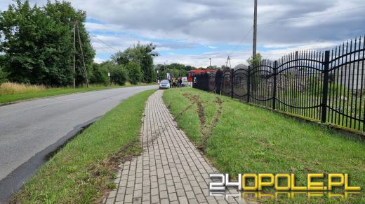 Obywatel Ukrainy staranował ogrodzenie swoim BMW. Miał ponad 3 promile