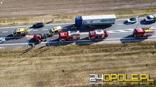 Poważny wypadek na obwodnicy Opola. Droga jest zablokowana