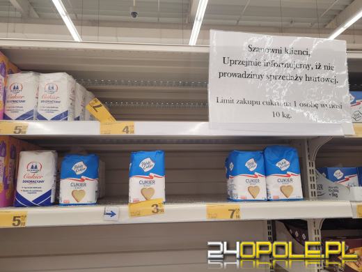 Gdzie jest cukier? Puste półki w sklepach i...limit dla kupujących