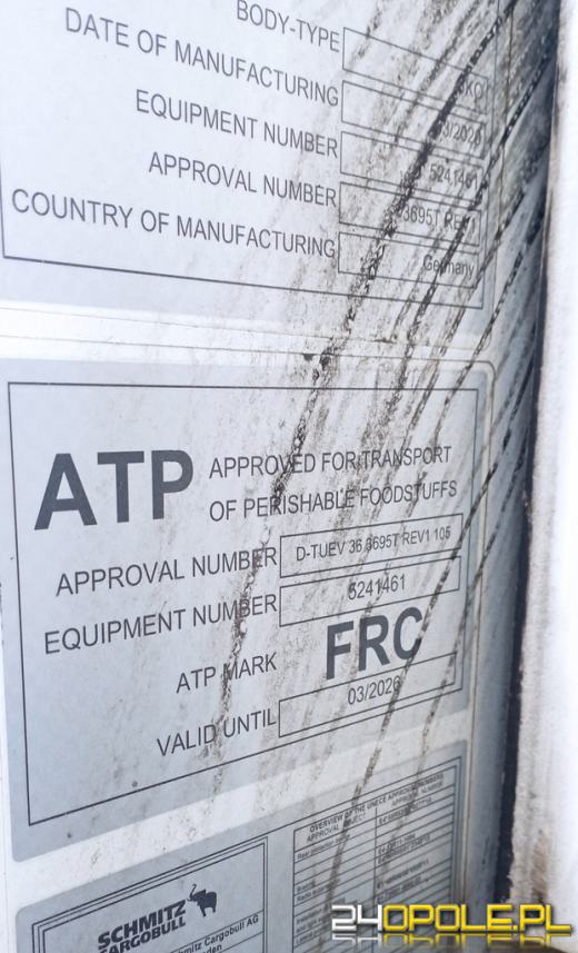 Transport lodów zatrzymany przez WITD. Stwierdzono nieprawidłowości