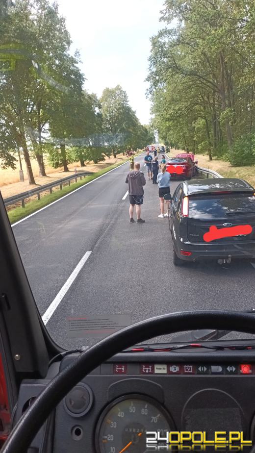 Zderzenie pojazdów na trasie Opole - Kluczbork