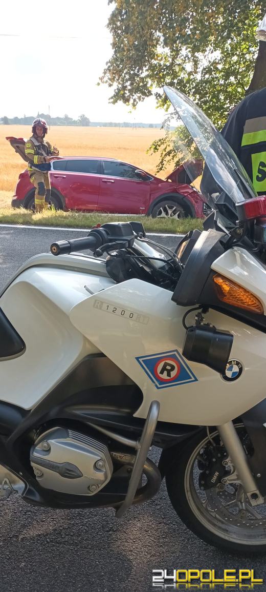 Zderzenie pojazdów na trasie Opole - Kluczbork