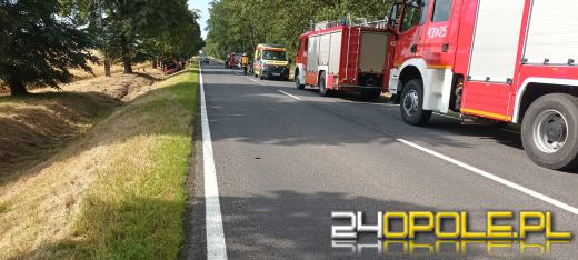 Zderzenie pojazdów na trasie Opole - Kluczbork