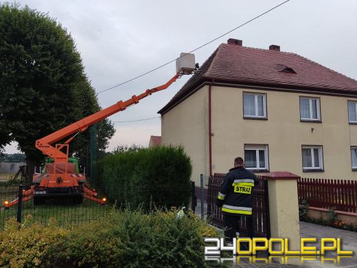 Strażacy podsumowali interwencje pogodowe z soboty