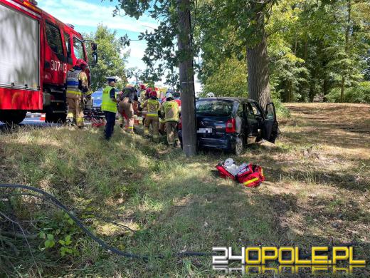 Wypadek w Chróścinie Opolskiej. Dwie osoby zostały ranne