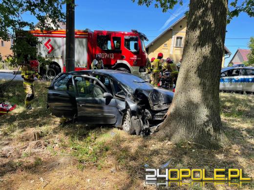 Wypadek w Chróścinie Opolskiej. Dwie osoby zostały ranne